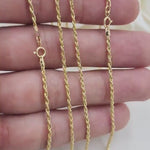 Elegant 14k Rope Chains - Hollow - Lightweight - Perfect Gift - Elegant and Shiny