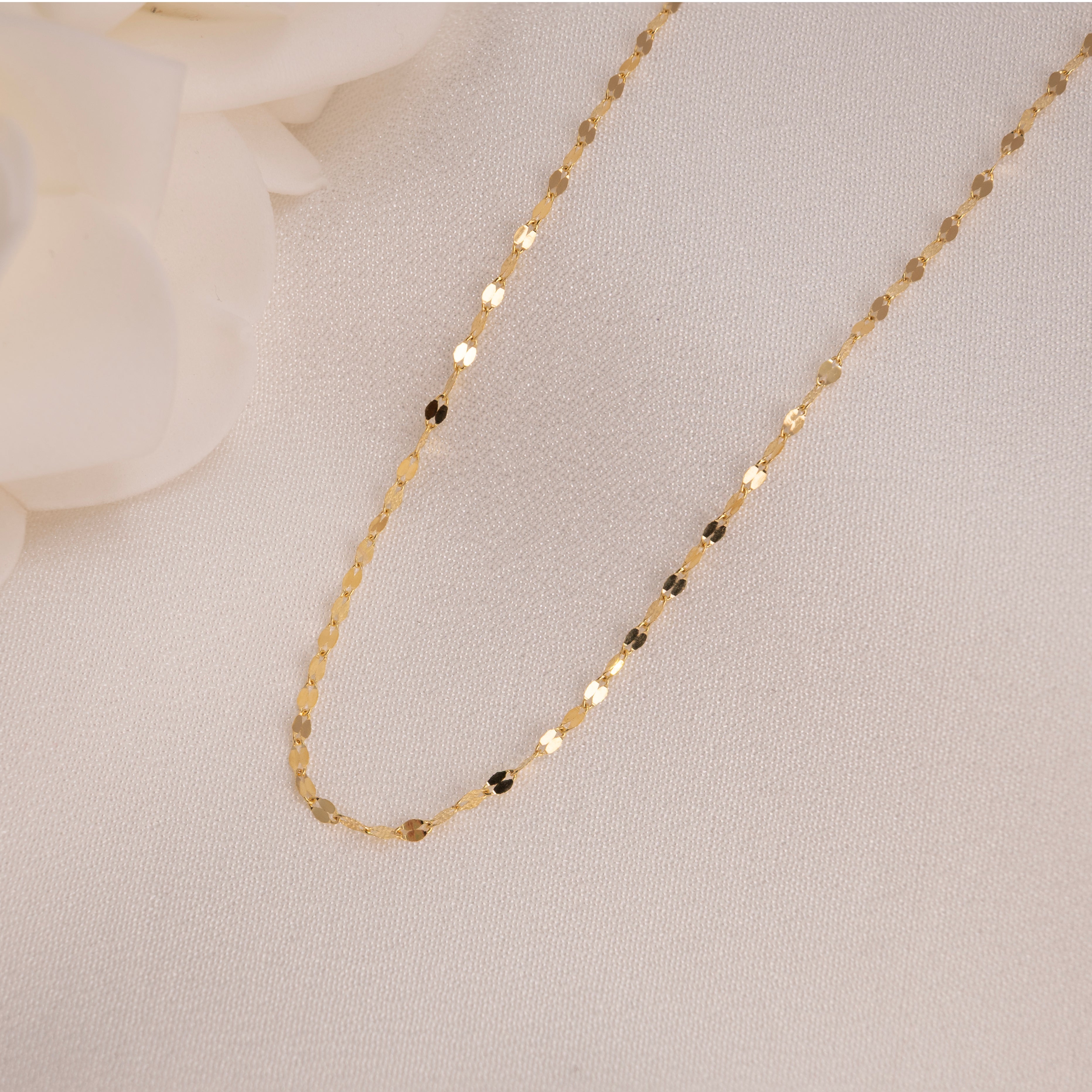 14k Mirror Chain - 2mm