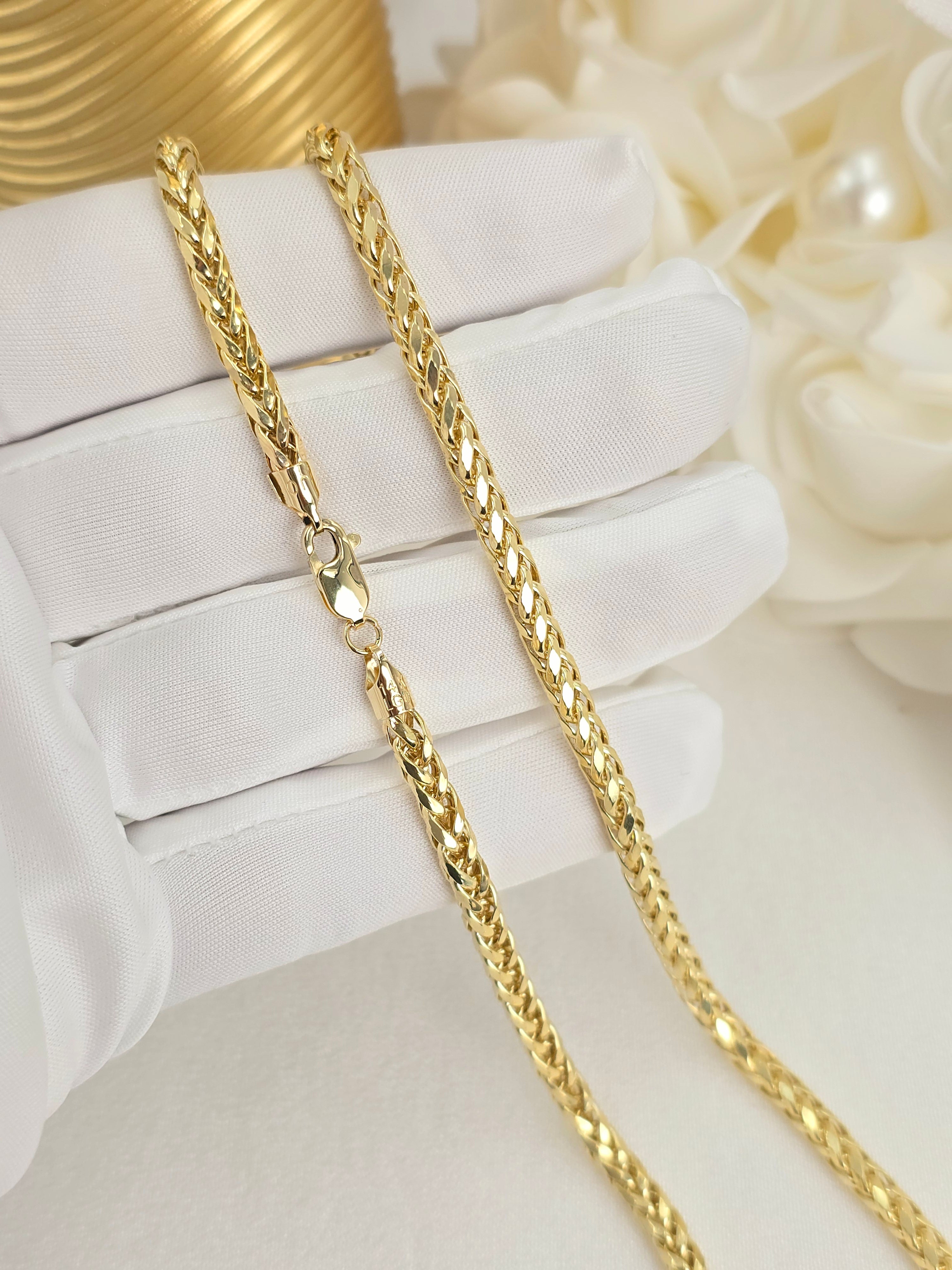 14k Braided Style Chain - 4.3mm