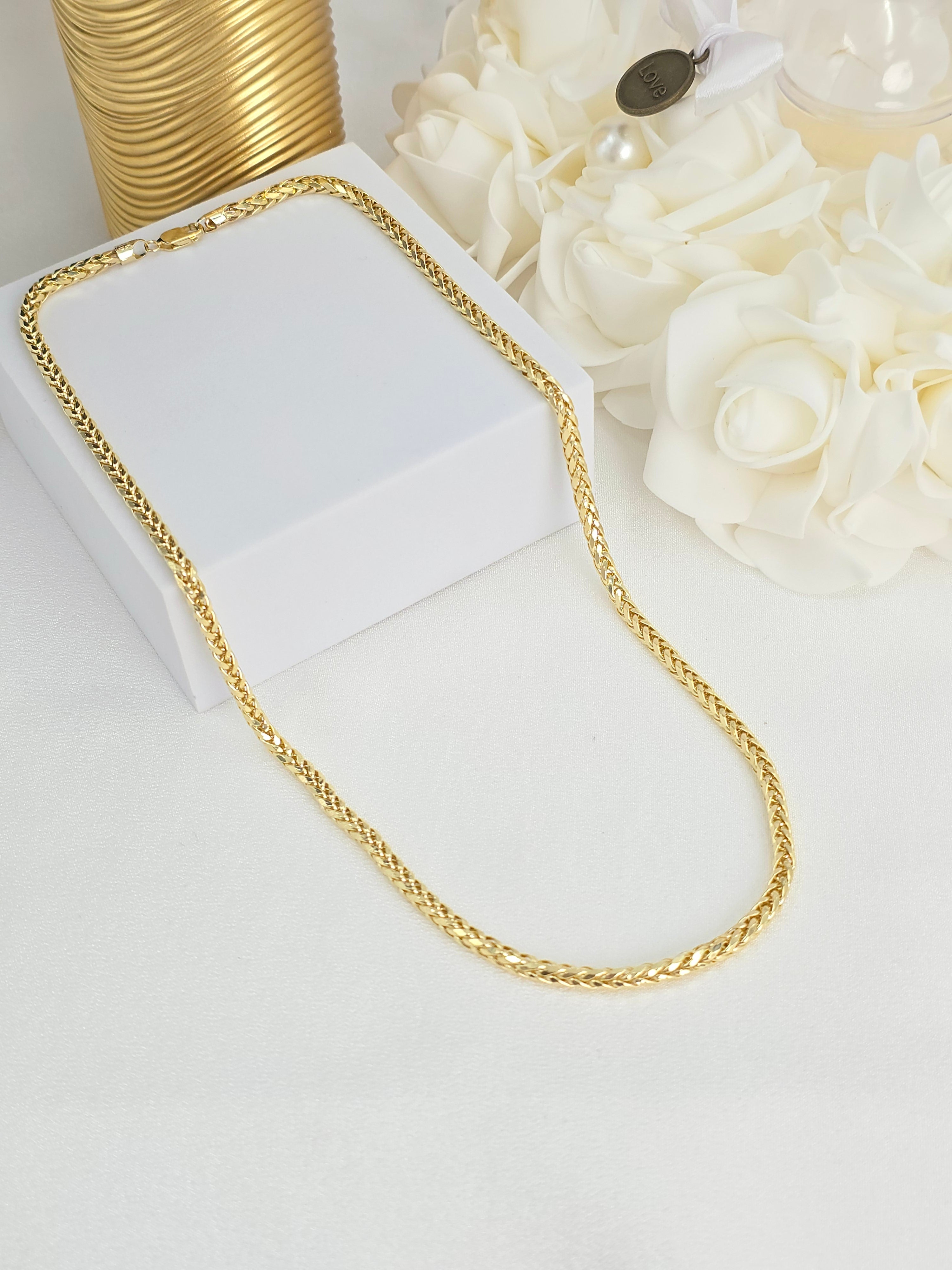 14k Braided Style Chain - 4.3mm