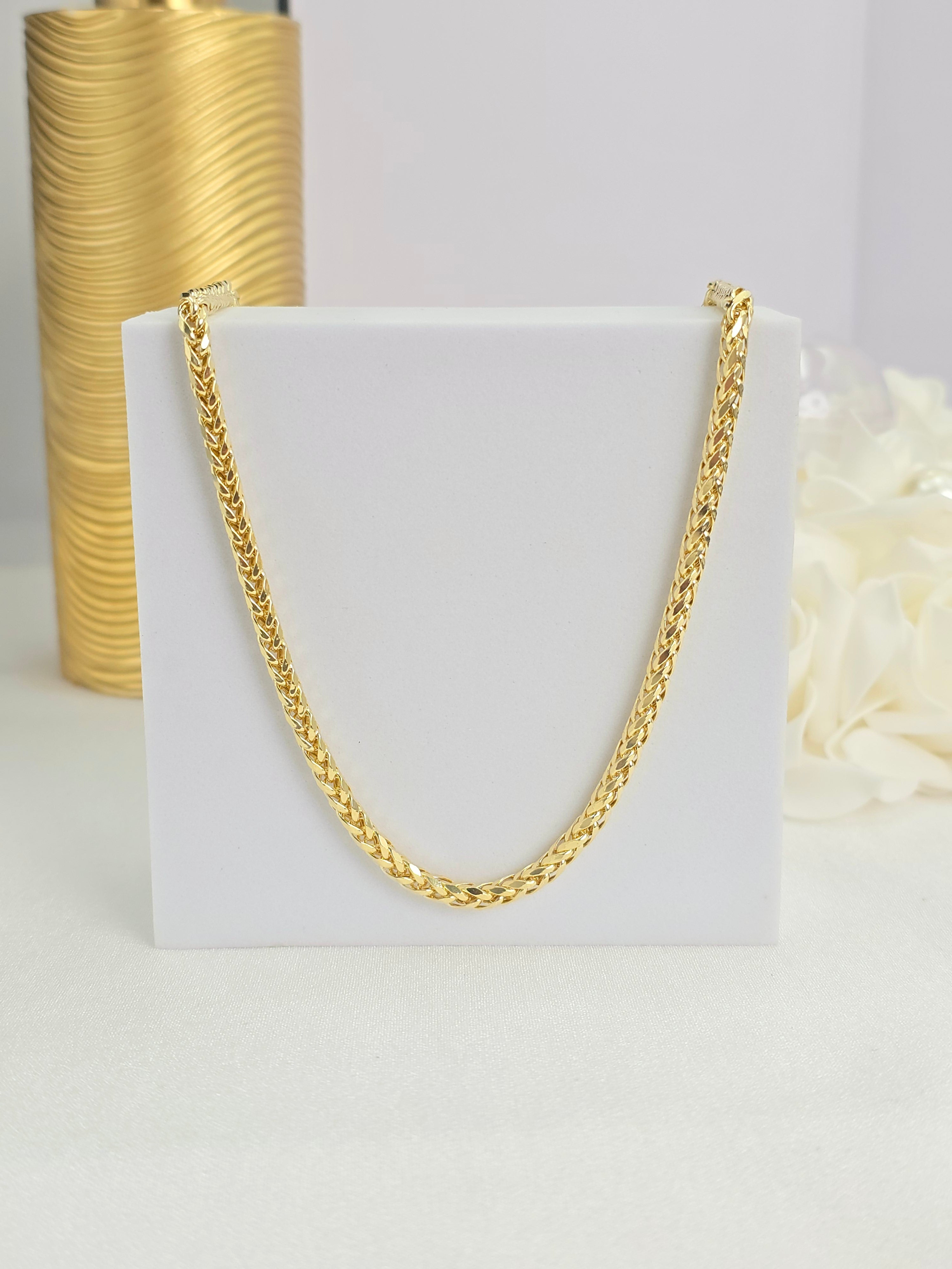 14k Braided Style Chain - 4.3mm