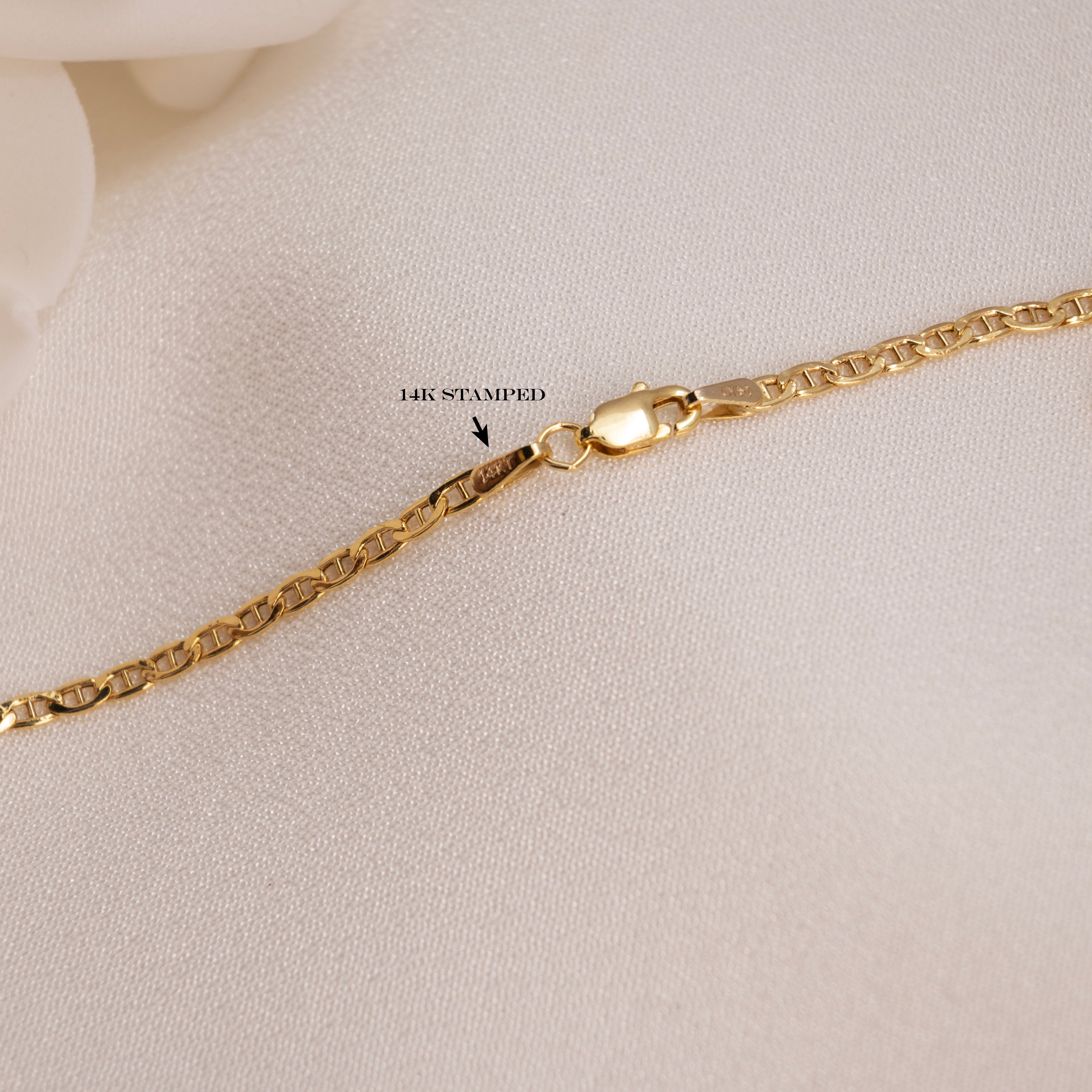 14k Bold Mariner Chain - 2.5mm