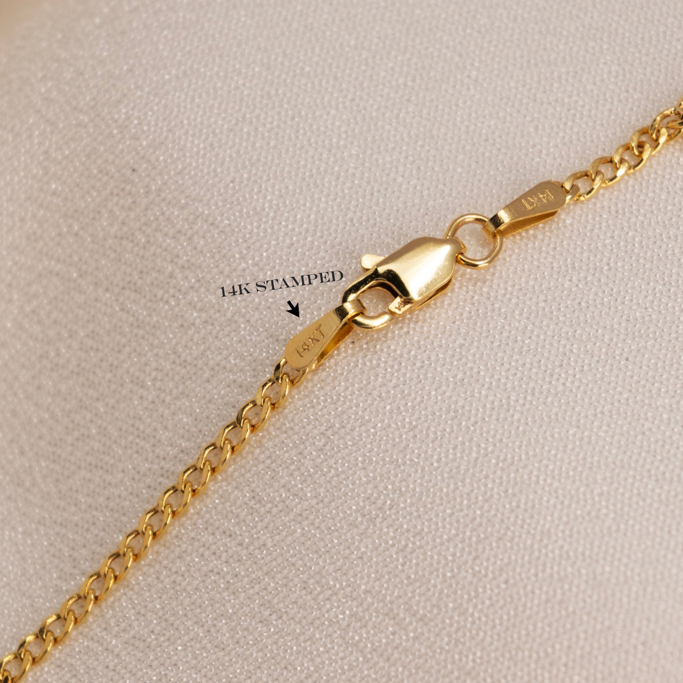 14K Light Curb Chain – 1.9mm